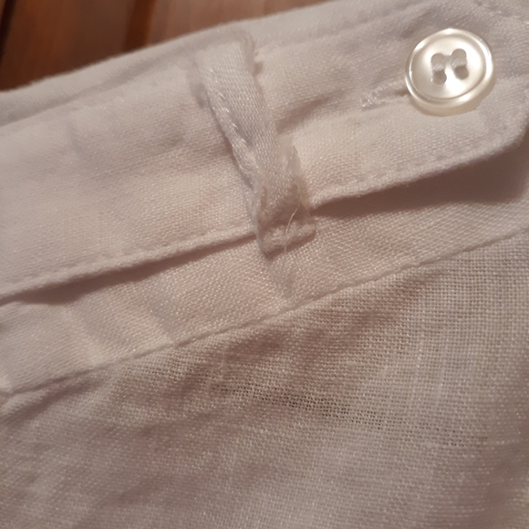 INC Concepts Petite White Button Down Linen Shirt 10P - Picture 8 of 16